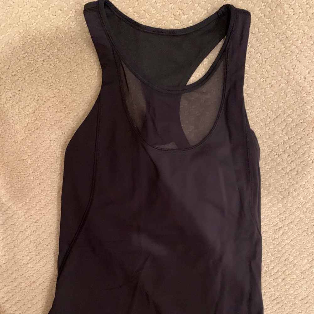Black Lululemon Mesh Tank